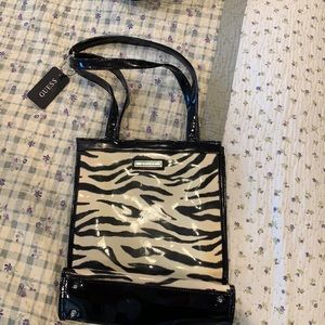 Guess zebra purse